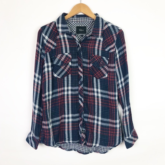 Rails Tops - Rails Long Sleeve Plaid Buttondown Shirt Gingham
